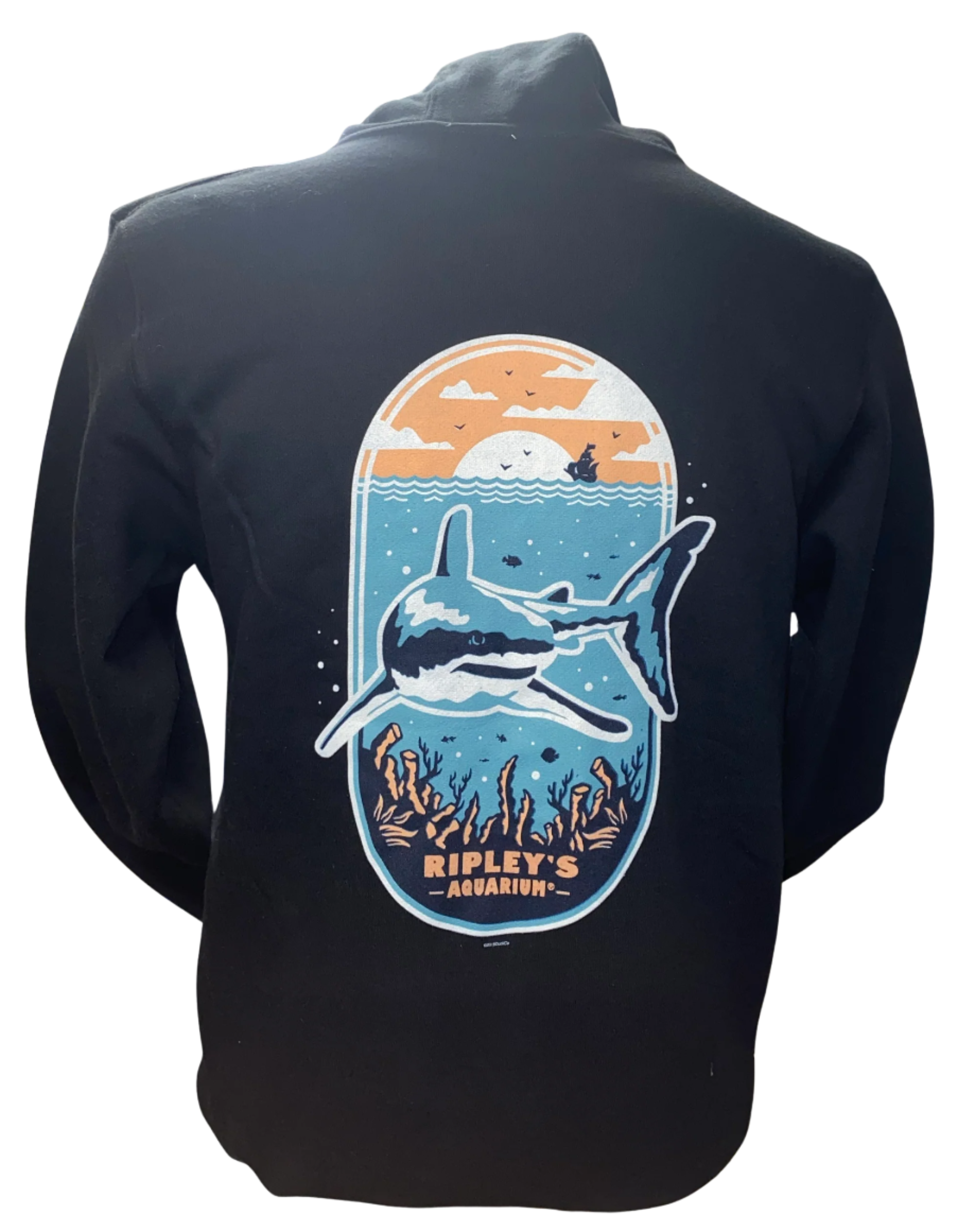 Shark Badge Zip Hoodie