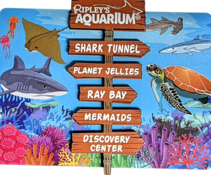 3D Aquarium Sign Magnet