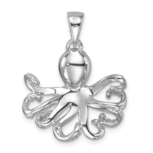 Sterling Silver Octopus Pendant Octopus Pendant