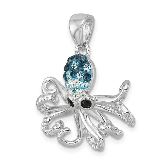 Sterling Silver Octopus Pendant Octopus Pendant