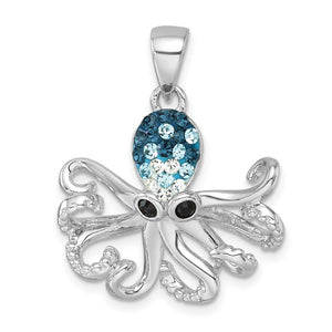 Sterling Silver Octopus Pendant Octopus Pendant