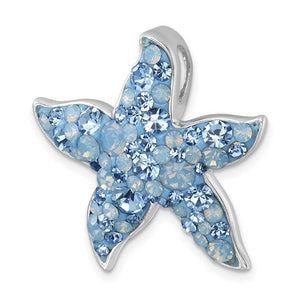 Mixed Crystal Starfish Pendant