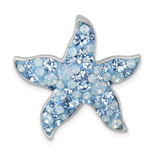 Mixed Crystal Starfish Pendant
