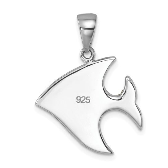 Sterling Silver Angelfish Pendant