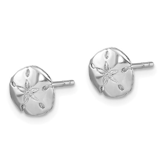 Tiny Sand Dollar Post Earrings