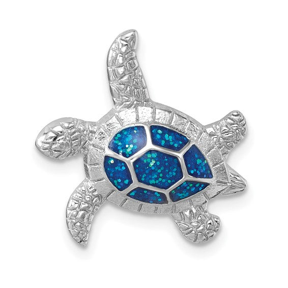 Turtle Enamel Pendant