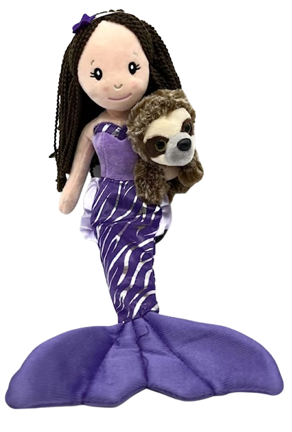17" Mermaid with Sloth