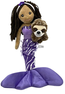 17" Mermaid with Sloth