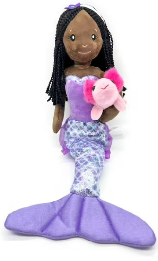 17" Mermaid with Axolotl