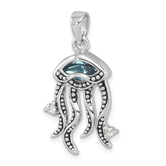 Jelly Fish Blue Pendant