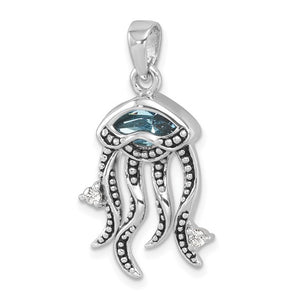 Jelly Fish Blue Pendant