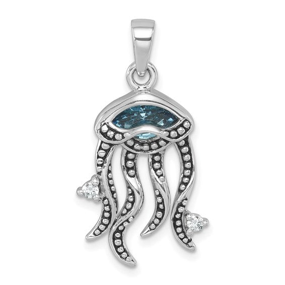 Jelly Fish Blue Pendant