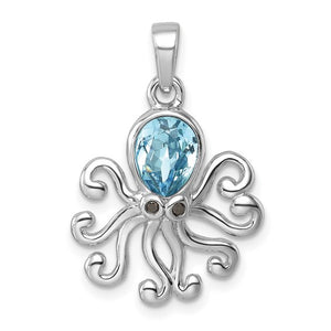 Blue Octopus Pendant