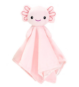 Axolotl Blankie with Rattle