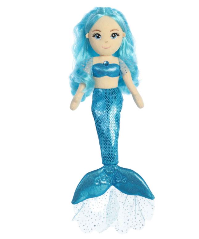 14" Sea Sparkle Mermaid - Aquamarine