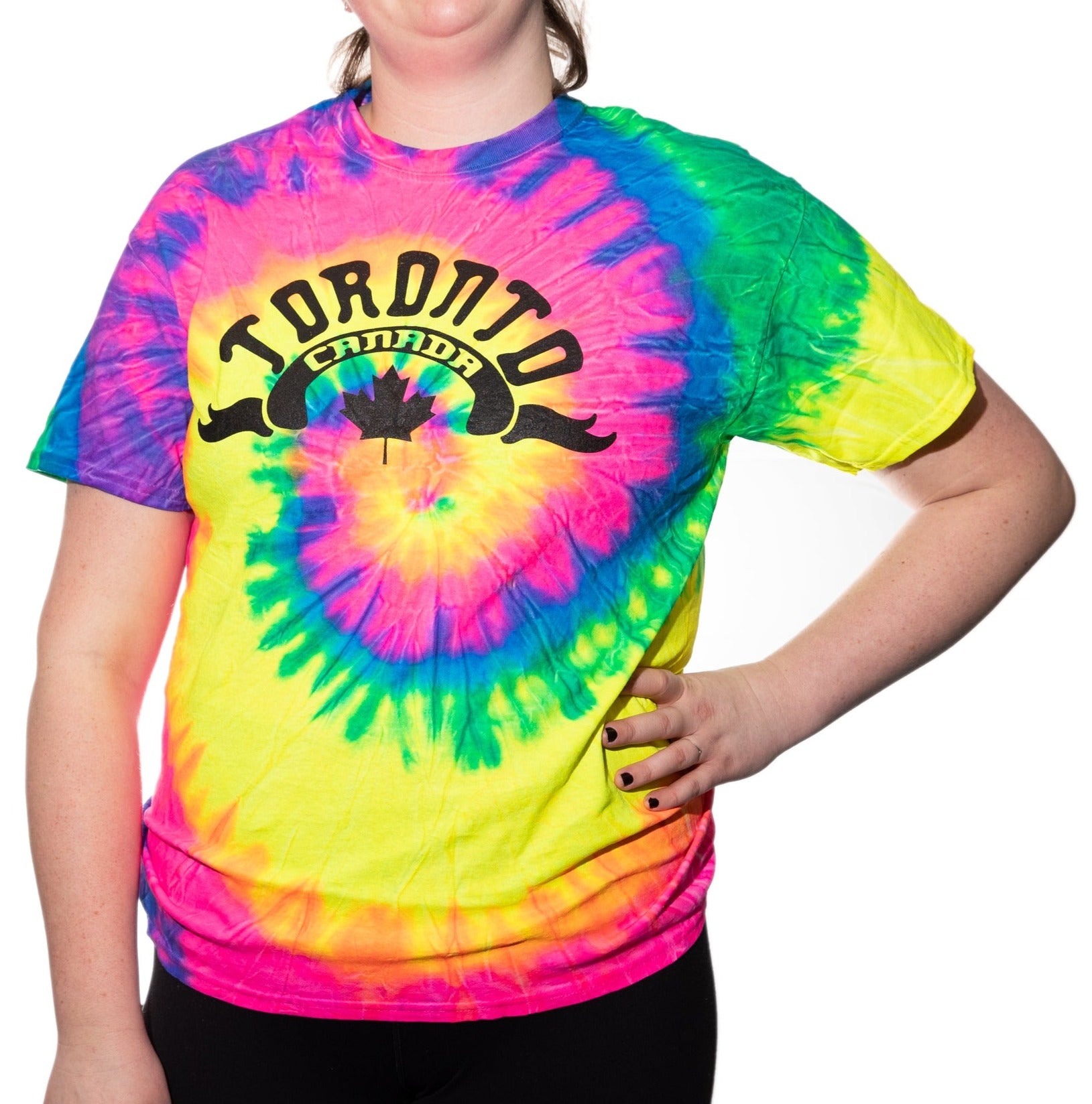 Neon Rainbow Tie Dye Tee