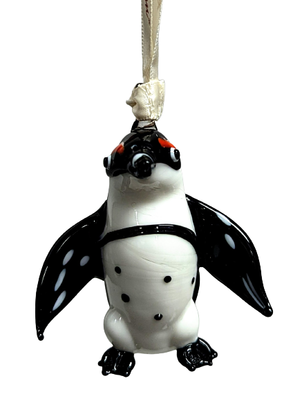 Penguin Glass Ornament