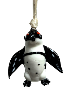 Penguin Glass Ornament