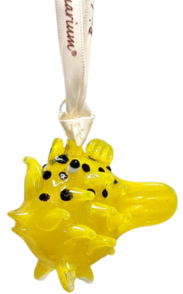 Puffer Fish Glass Ornament
