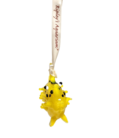 Puffer Fish Glass Ornament