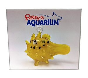 Puffer Fish Glass Ornament