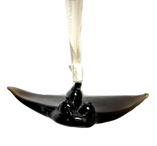 Stingray Glass Ornament