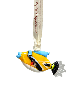 Triggerfish Glass Ornament