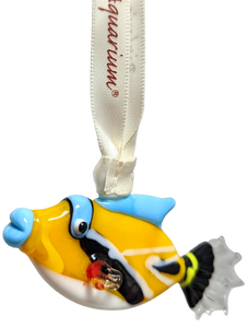 Triggerfish Glass Ornament