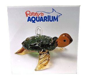 Turtle Glass Ornament